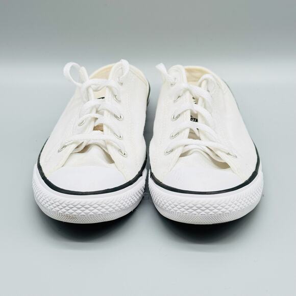 Converse All Star Sneaker Womens 7.5 White Slip On Mules Casual Chucks Shoes - Picture 3 of 12